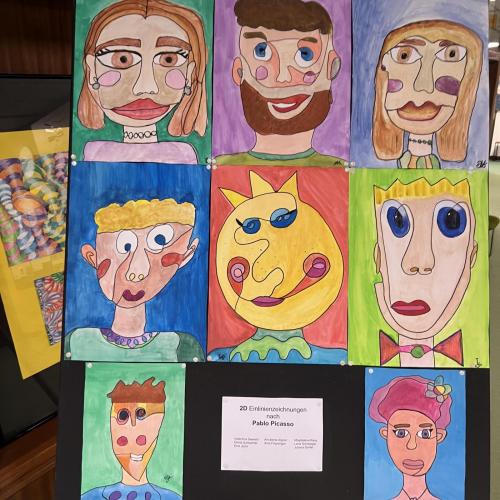 Einlinienzeichnungen nach Pablo Picasso -2D