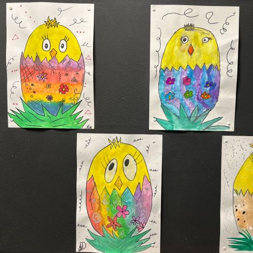 Küken aus Osterei 2B