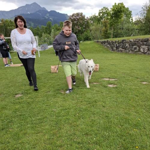 Hindernisparcours mit Sam und Bina