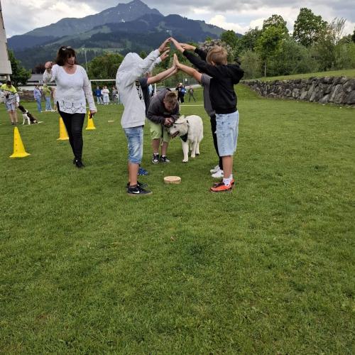 Hindernisparcours mit Sam und Bina