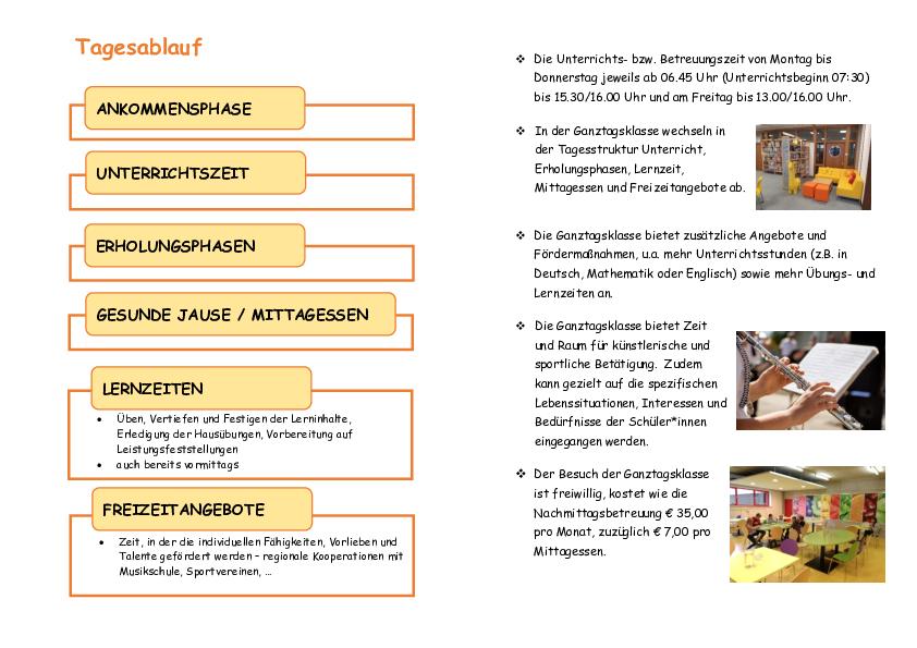Ganztagesklasse Folder S2