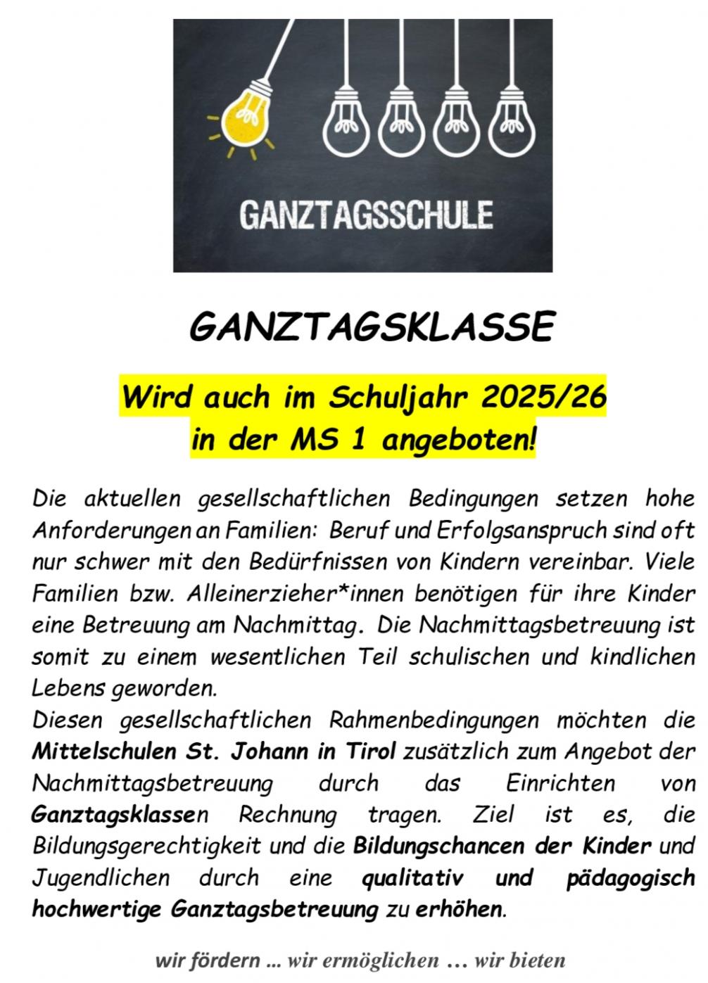 Ganztagesklasse