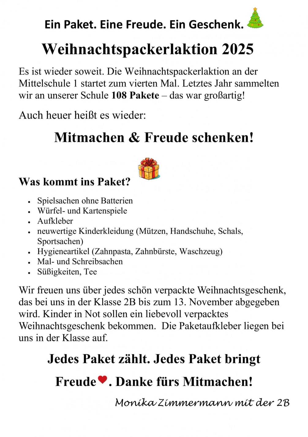 Weihnachten im Schuhkarten
