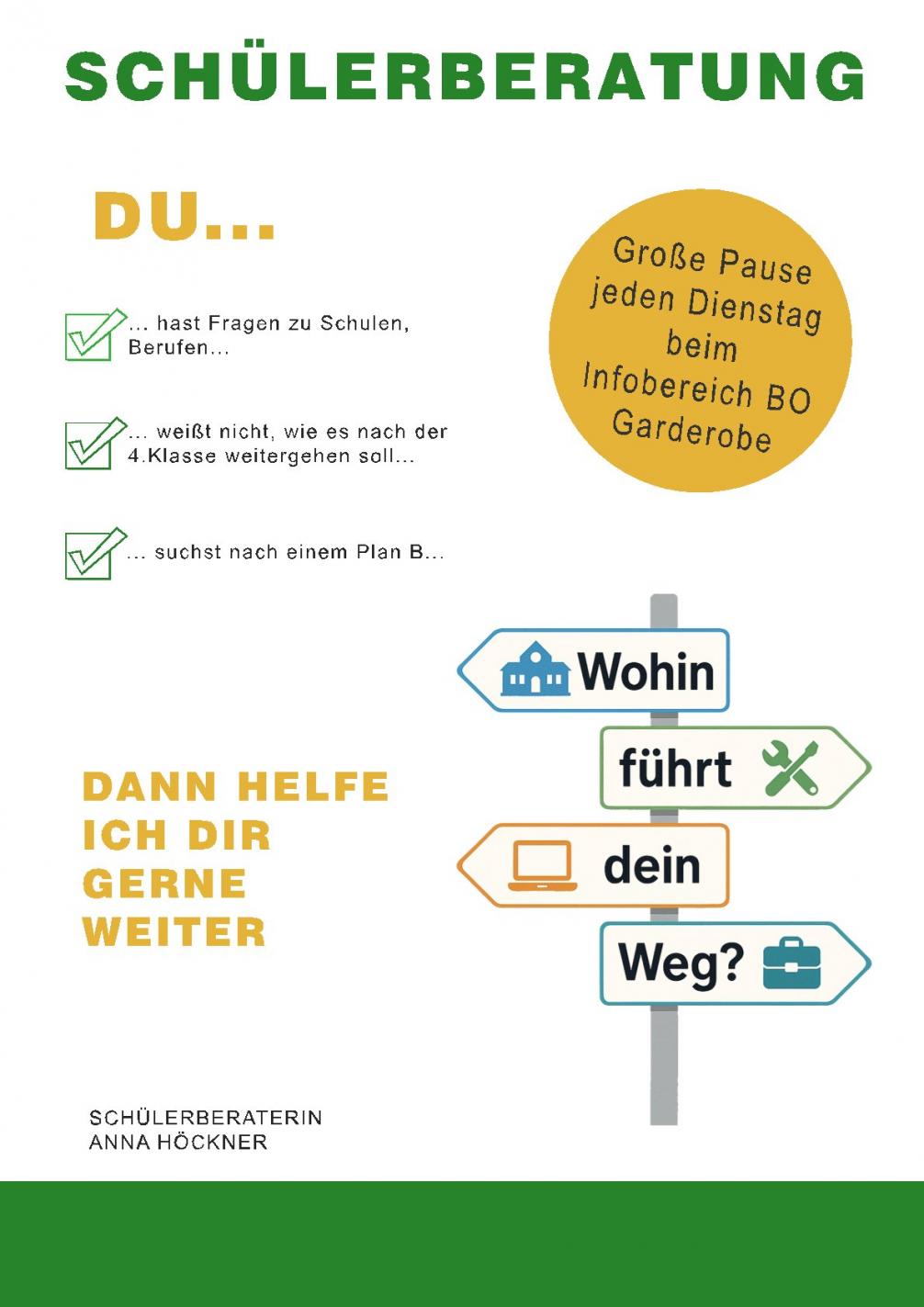 Plakat Schülerberatung Anna